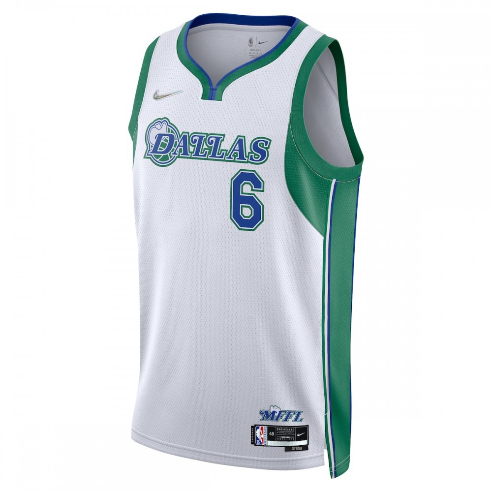 Kristaps Porzingis Dallas Mavericks 2021/22 Swingman Jersey - City Edition - White-Pro Kit Vault | Brand New 26/27 Sports Jerseys